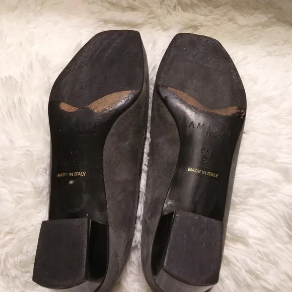 Amalfi Gray Suede Shoes - Picture 8 of 9